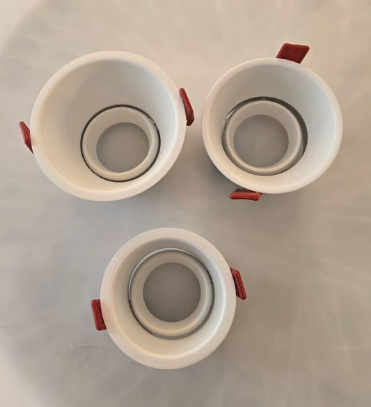 Support Orientable pour GU10 90mm /77mm / 65mm Blanc, RED LIGHT FOR HOUSE