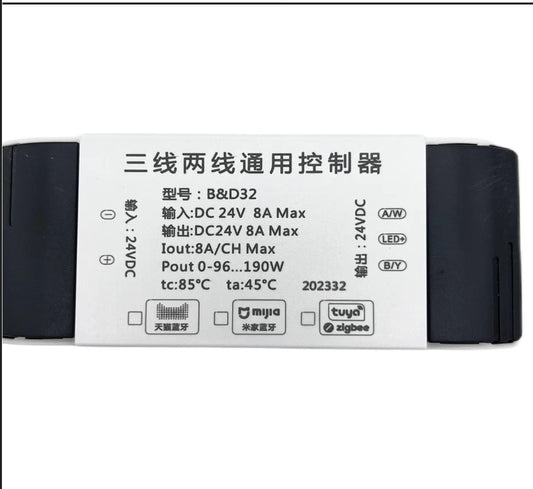 KIT Télécommande 3 Zones + Driver Dimmable LED 24V – Tuya Zigbee