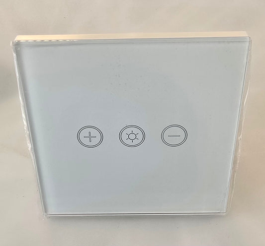 INTERRUPTEUR DIMMER INTELLIGENT VERRE BLANC Wifi + BLE