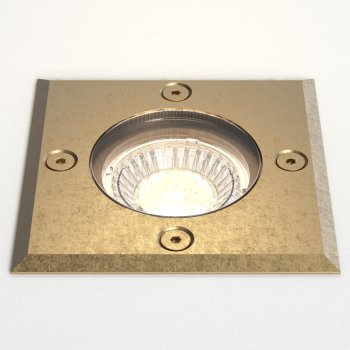 Spot de Sol Astro Gramos Carre IP65 Laiton