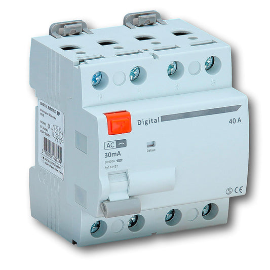 Interrupteur Différentiel 4P 40A/30mA Type AC  03432 Digital Electric