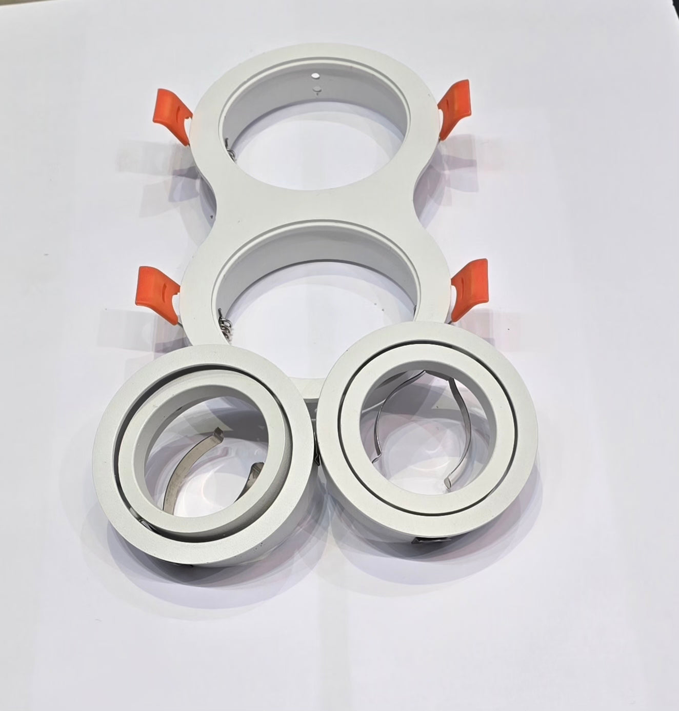 Support Orientable Double pour GU10 Blanc RED LIGHT FOR HOUSE