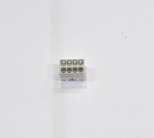 EU-428 Boîte de 100 connecteurs à 8 ports pour câbles rigides 0,5-2,5mm² 450V 4KV 24A HOORED