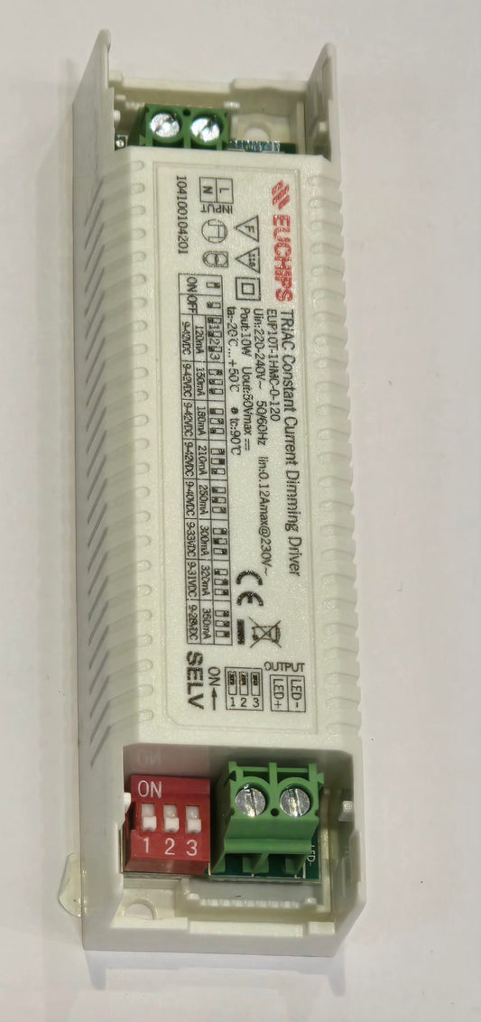 Driver Dimmable EUCHIPS 10W Coupure de Phase CC (EUP10T-1HMC-0-120)