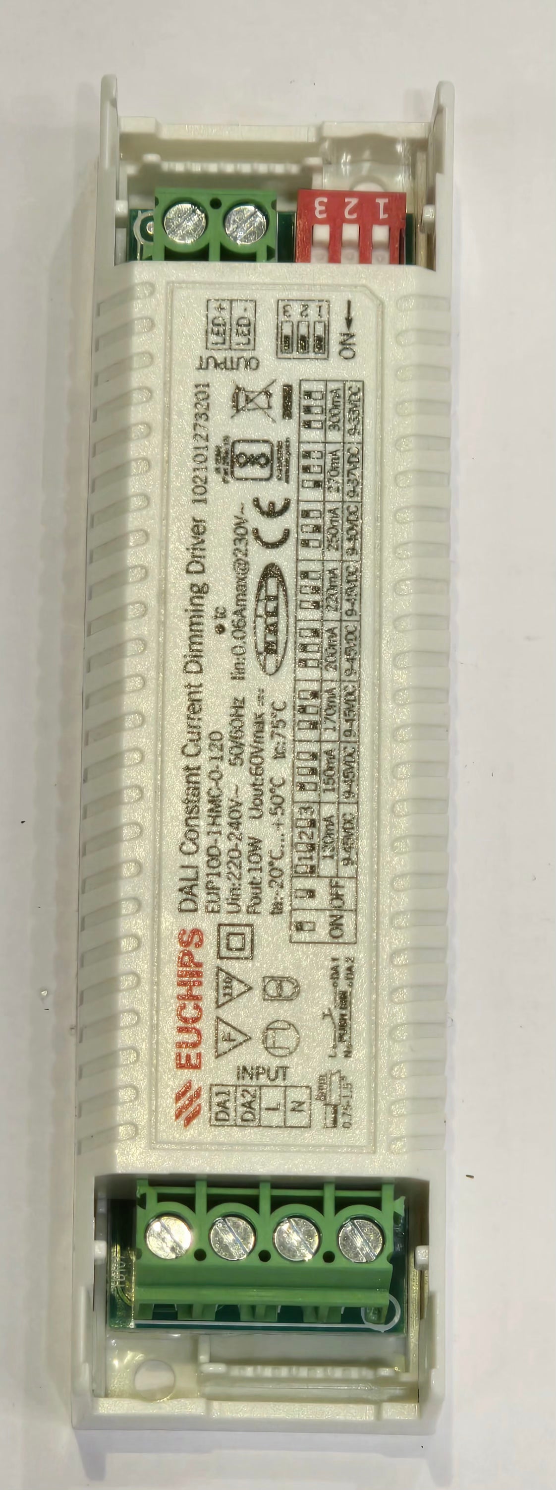 Driver Dimmable EUCHIPS 10W 120~300mA DALI CC (EUP10D-1HMC-0-120)
