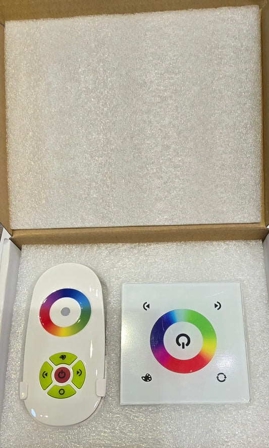 Kit Contrôleur Radio + Variateur Mural LED RGB