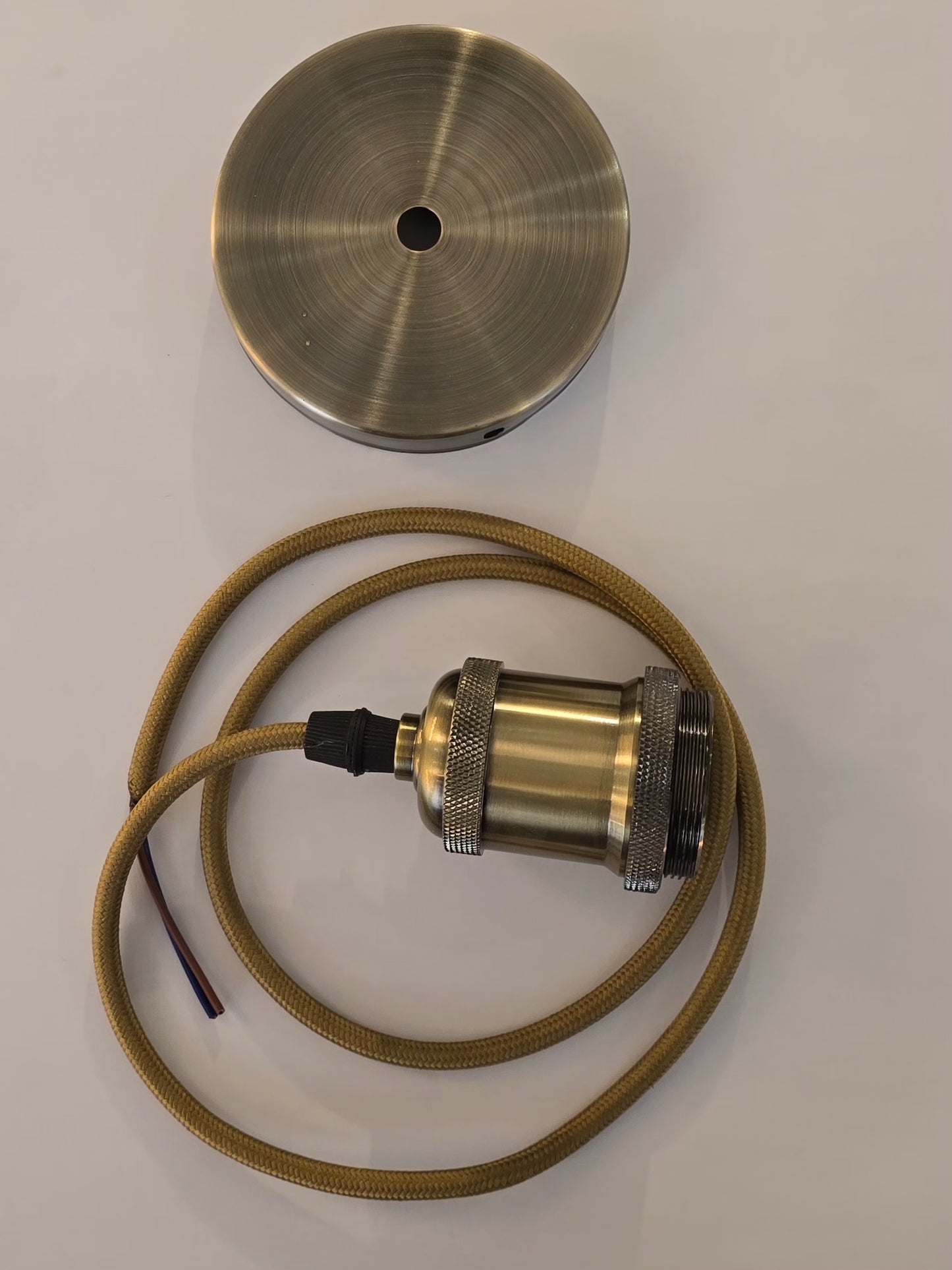 Support avec Fil E27 (Bronze / Noir)