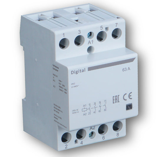 Contacteur 4x63A 400Vac 4NO DIGITAL ELECTRIC