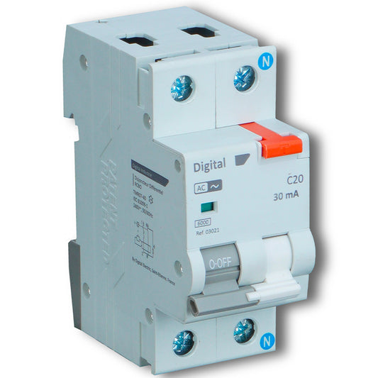 Différentiel 20A/30mA Type F 10kA DIGITAL ELECTRIC