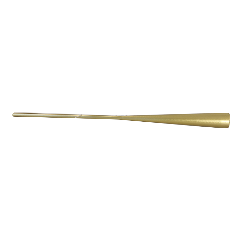 Luminaire Barre Flutes d'Or LED 40W DALI, Aluminium Matte Bronze/Or