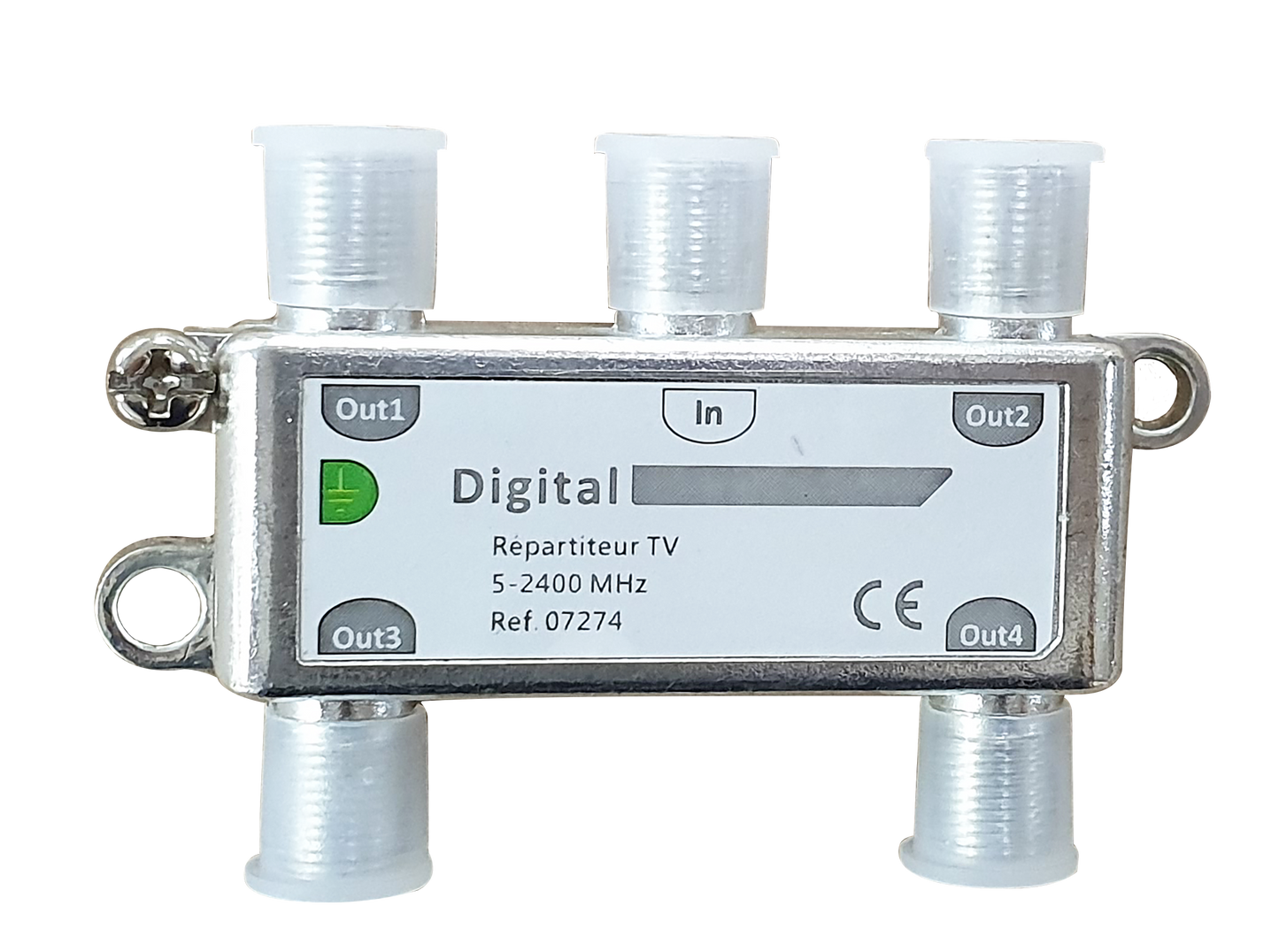 Répartiteur TV Coax 4S 2400Mhz DIGITAL ELECTRIC