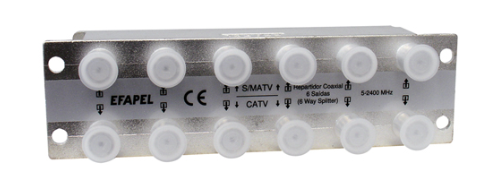 Répartiteur Coaxial 2x6 Sorties EFAPEL 60911