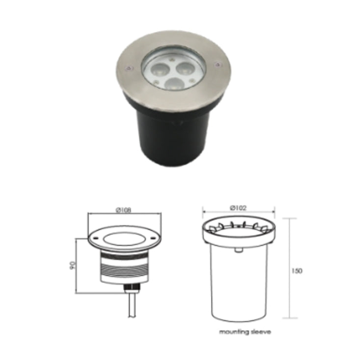 Spot LED 6W 30°Pour Jardin LED CREE Dimmable RED LIGHT FOR HOUSE