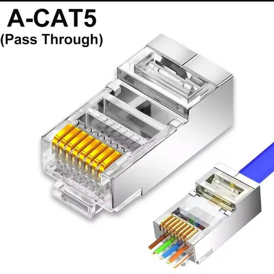 Connecteur Mâle RJ45 Cat5 - Fil à Couper sur le Connecteur