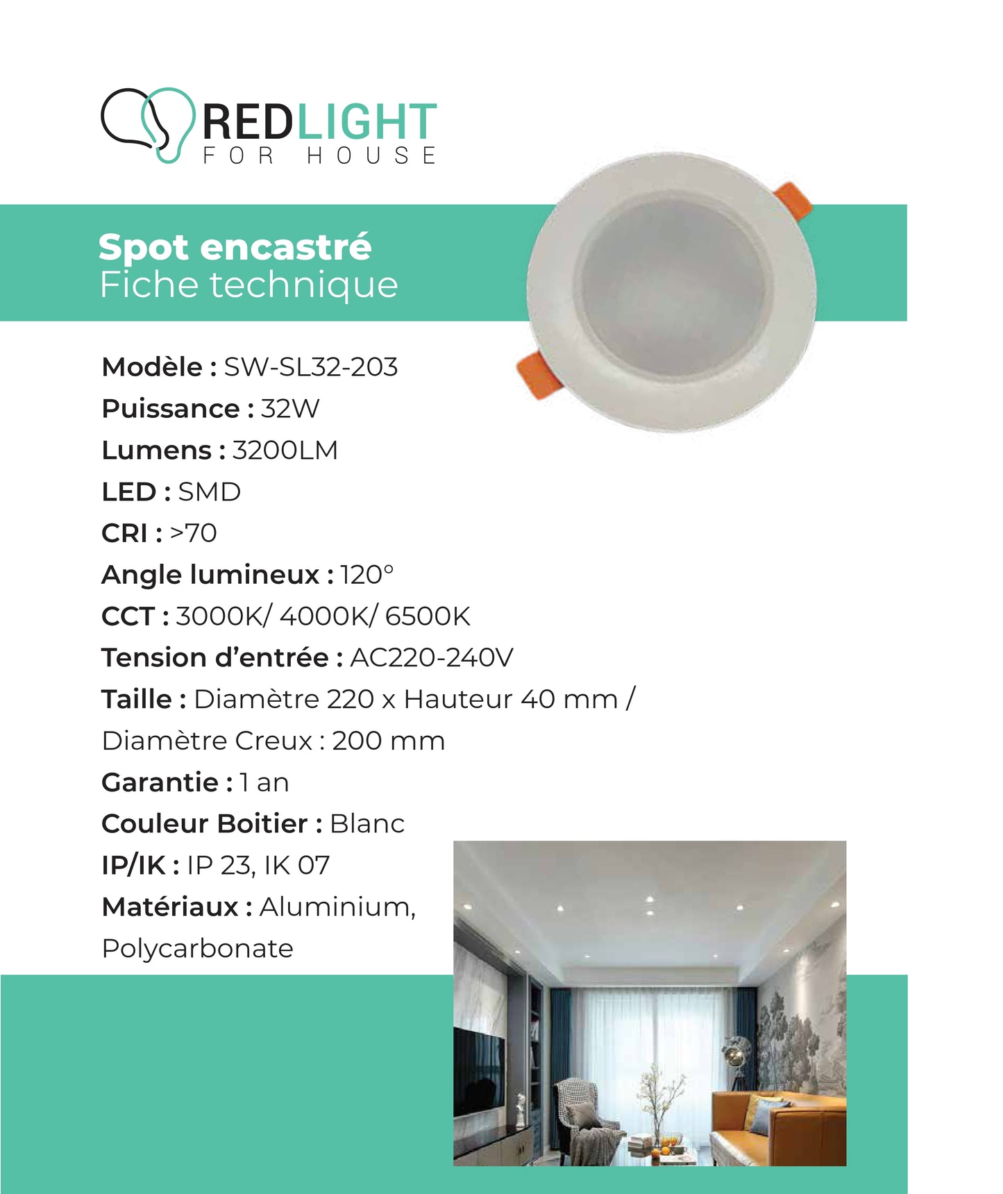 Spot LED SW-SL32-203