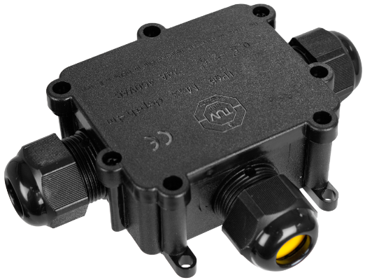Boîte de jonction pour luminaire, 70 x 44 x 30 mm, IP68, BK-3PT SOLERA