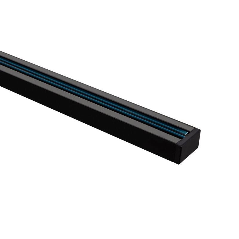 Rail Monophasé 2M pour Spots LED Blanc ou Noir