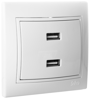 Chargeur Double USB Monobloc ERP2USB Solera
