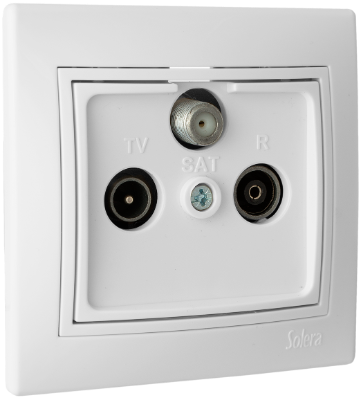 Prise SAT TV FM Blanc ERP48U Solera