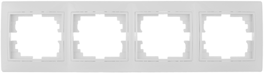 Plaque Horizontale 4 Mécanismes Blanc ERP74U Solera