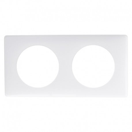 Enjoliveur Plaque de Finition Céliane 2 Postes - Blanc Émaillé LEGRAND 066632