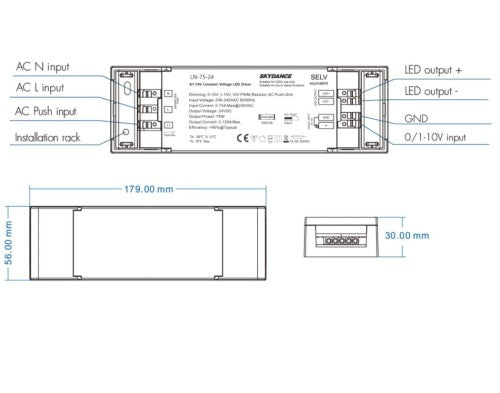 Driver Dimmable LN-75W-24V
