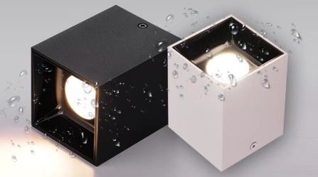 Spot Carré en Saillie 12W pour Plafond IP54 RED LIGHT FOR HOUSE