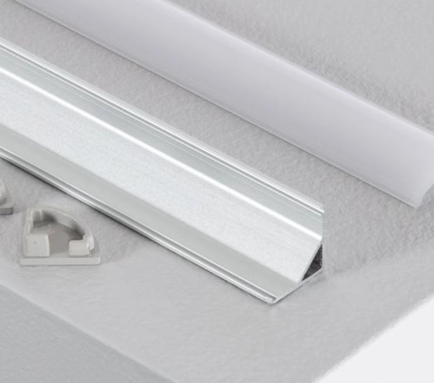 Profilé pour Ruban LED avec Diffuseur Blanc/Noire (1M)