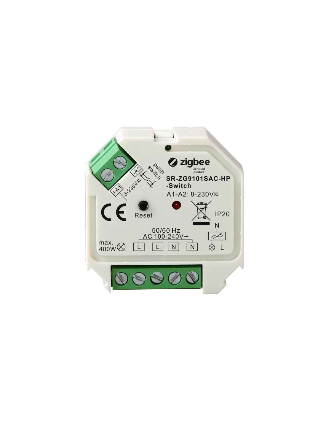 Récepteur ZigBee CCT SR-ZG9101SAC-HP SWITCH PUSH (Sunricher)
