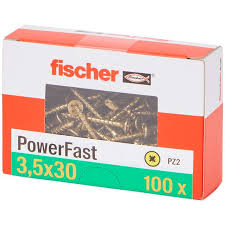 Lot de 100  Vis 3,5x30mm Powerfast Fischer