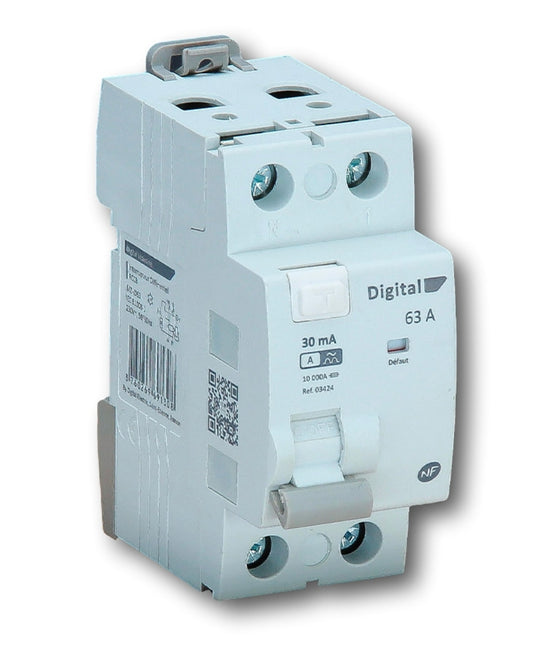 Interrupteur Différentiel 2x63A Type A DIGITAL ELECTRIC