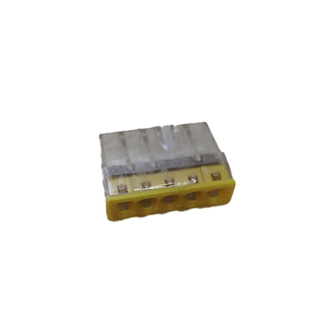 EU-415 Boîte de 100 connecteurs à 5 ports pour câbles rigides 0,5-2,5mm² 450V 4KV 24A HOORED