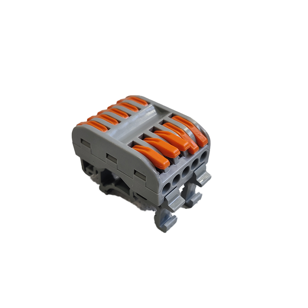 PCT-225D Boîte de 20 Connecteurs 5 Entées 5 Sorties Ports pour Câbles Rigides Et Souples 0,5-4mm², 450V 32A 4KV, HOORED