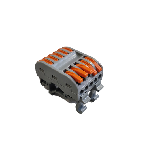 PCT-225D Boîte de 20 Connecteurs 5 Entées 5 Sorties Ports pour Câbles Rigides Et Souples 0,5-4mm², 450V 32A 4KV, HOORED