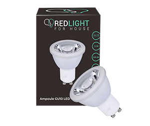 Ampoule GU10 Dimmabe 7W - Red Light