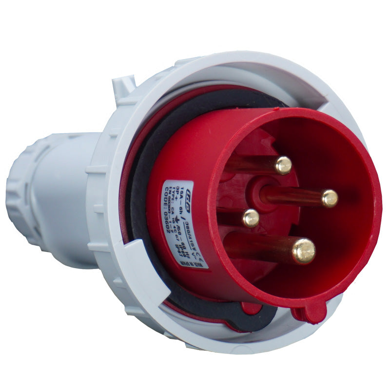 Fiche Mâle 3P+T 32A 380V IP67 - 51814 DIGITAL ELECTRIC