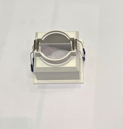 Support Fixe Carré  pour GU10 90mm Blanc, RED LIGHT FOR HOUSE