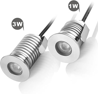 Mini Spot LED Encastré Sol 1W / 3W IP67