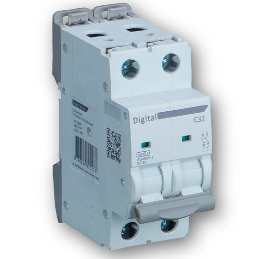 Disjoncteur à Protection Magnétothermique Digital Electric 2x63 A C6 kA 02024 DIGITAL ELECTRIC