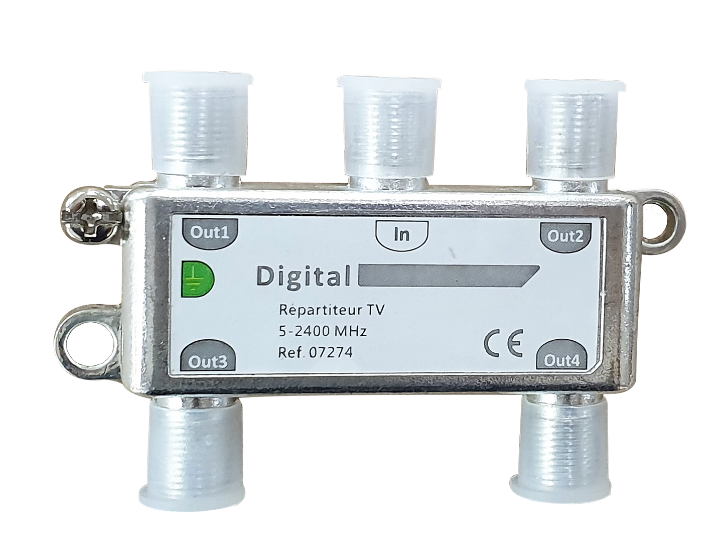 Répartiteur TV Coax 4S 2400Mhz