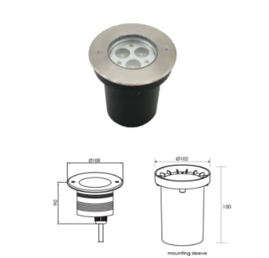 Spot LED 6W 30°Pour Jardin   LED CREE Dimmable RED LIGHT FOR HOUSE