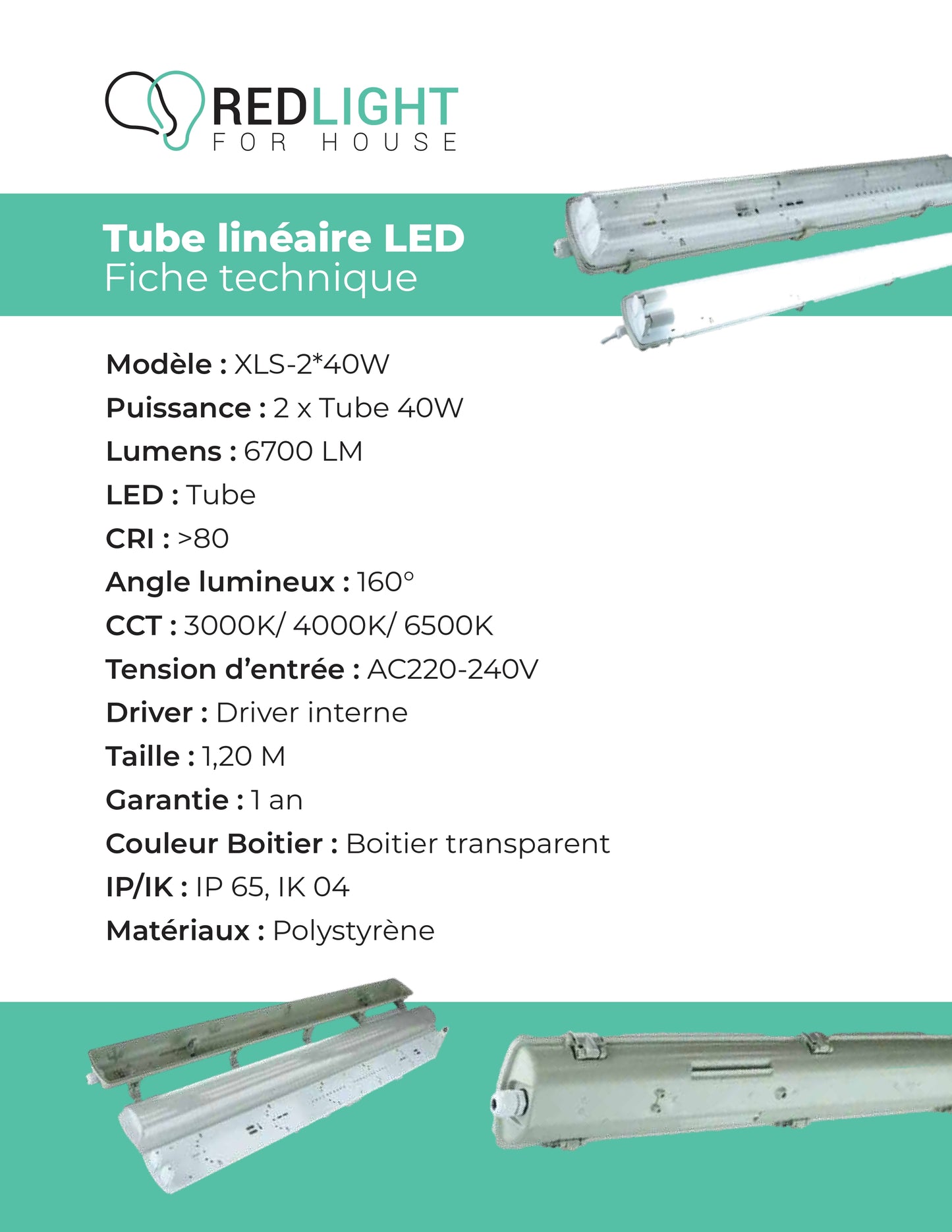 Tube XLS-2*40W