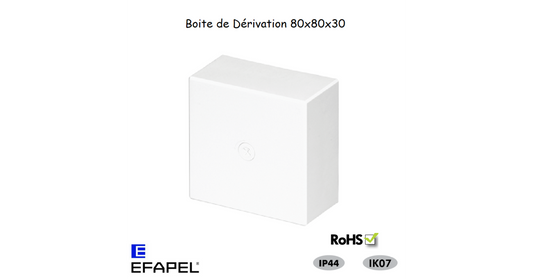 BOITES DE DERIVATION 80X80X30 10998 ABR
